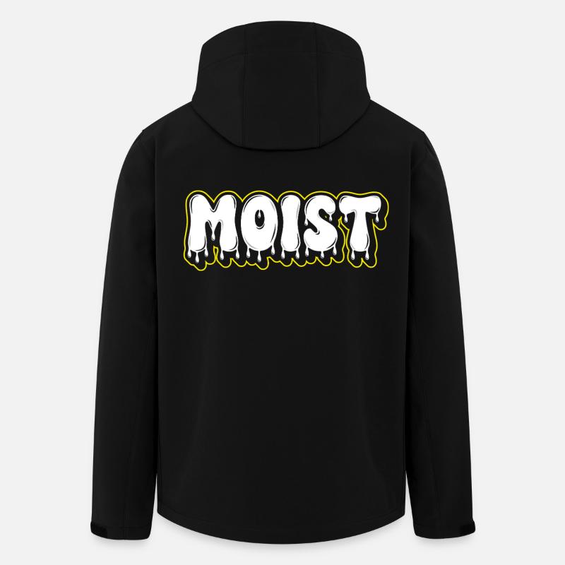 Moist Fat Font Wortzeichen - Recycelte Männer Softshell-Jacke von Stanley/Stella - Schwarz