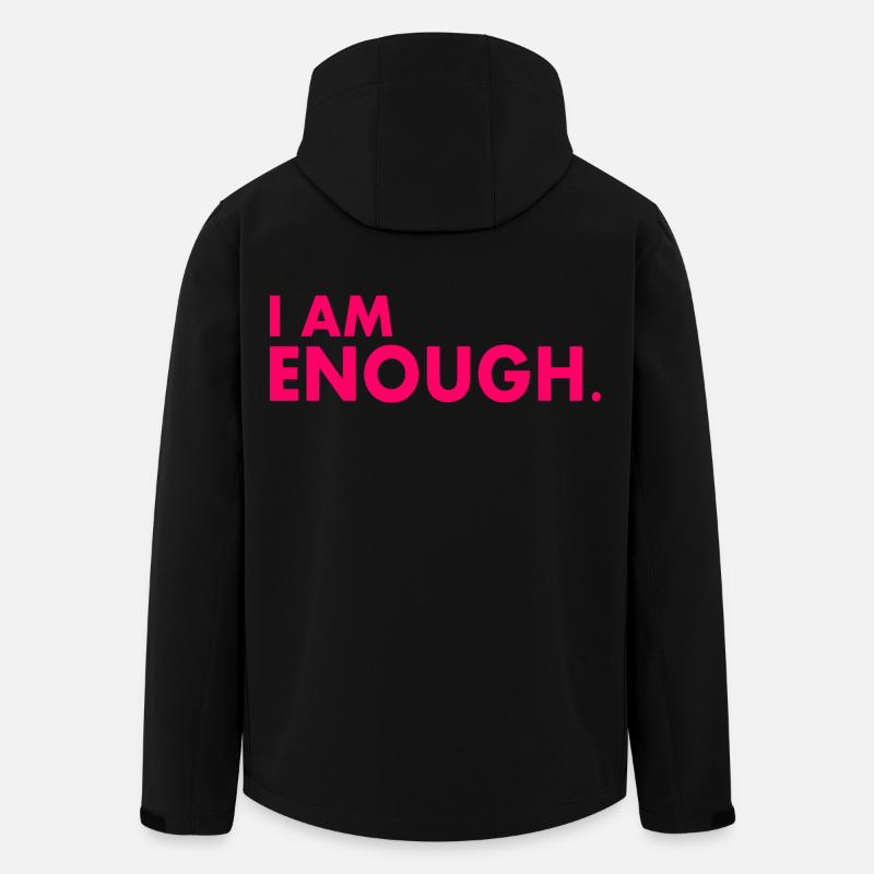 I am enough - Recycelte Männer Softshell-Jacke von Stanley/Stella - Schwarz