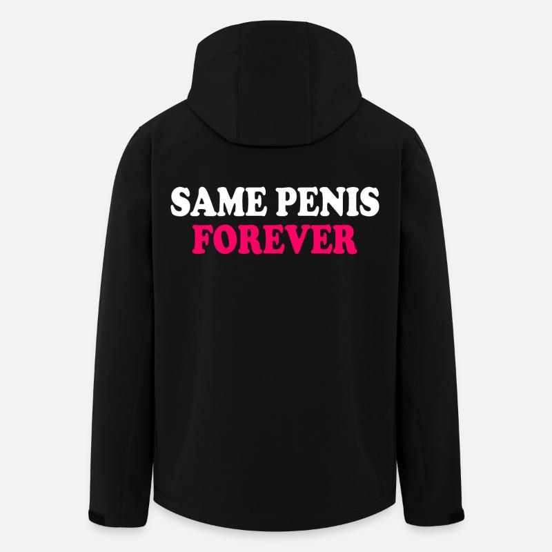 Same penis forever - Recycelte Männer Softshell-Jacke von Stanley/Stella - Schwarz
