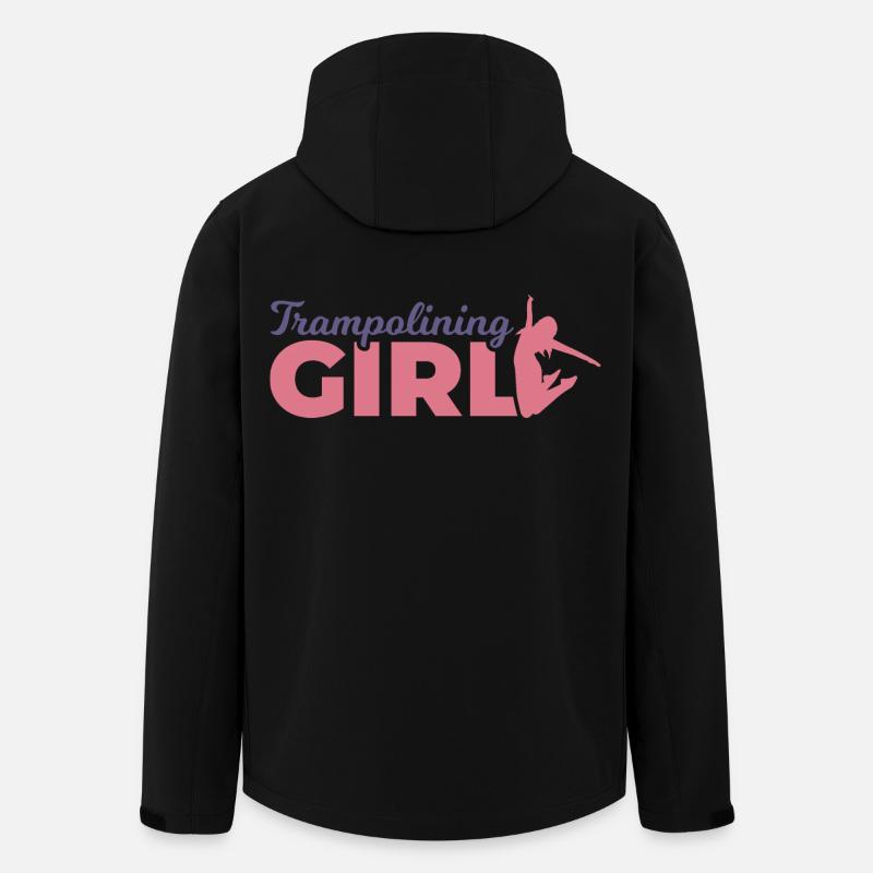 Trampolinspringer Mädchen - Recycelte Männer Softshell-Jacke von Stanley/Stella - Schwarz