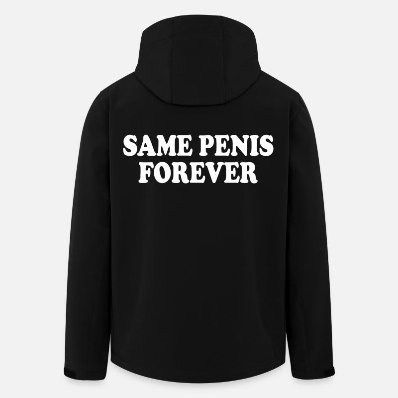 Same penis forever - Veste softshell homme en polyester recyclé Stanley/Stella - noir
