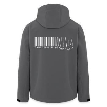 dance where no line exists - Men’s Recycled Softshell Jacket by Stanley/Stella - black - Back - AI Model Male 185 light (185cm)