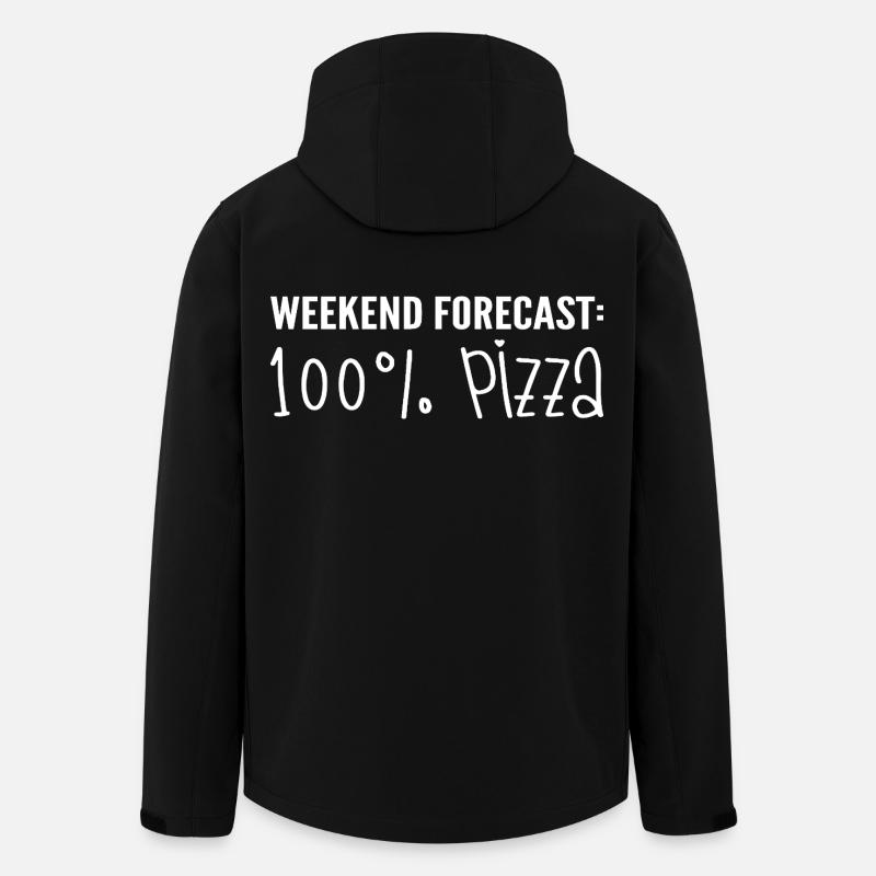 Pizza-Liebhaber - Recycelte Männer Softshell-Jacke von Stanley/Stella - Schwarz