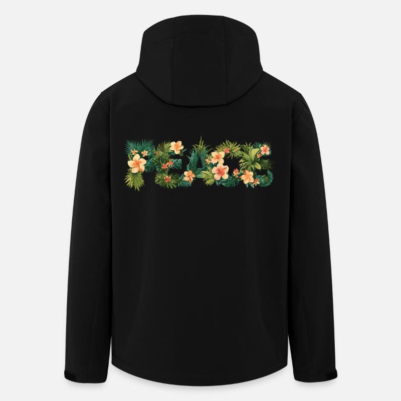 Peace - Summer Vibes - Recycelte Männer Softshell-Jacke von Stanley/Stella - Schwarz