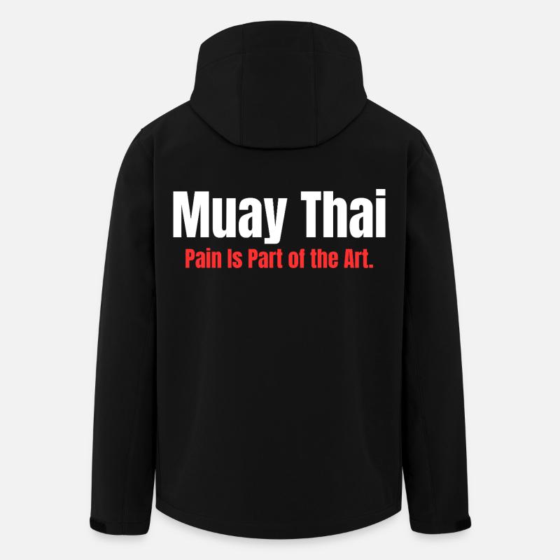 Eight Limbs. One Mind. | Muay Thai - Men’s Recycled Softshell Jacket by Stanley/Stella - black