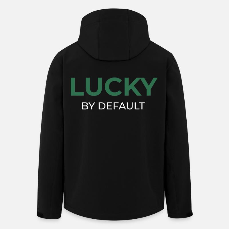 Lucky By Default - Men’s Recycled Softshell Jacket by Stanley/Stella - black