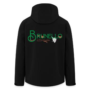 Brunello Reg - Recycelte Männer Softshell-Jacke von Stanley/Stella - Schwarz - Hinten - AI Model Male 185 light (185cm)