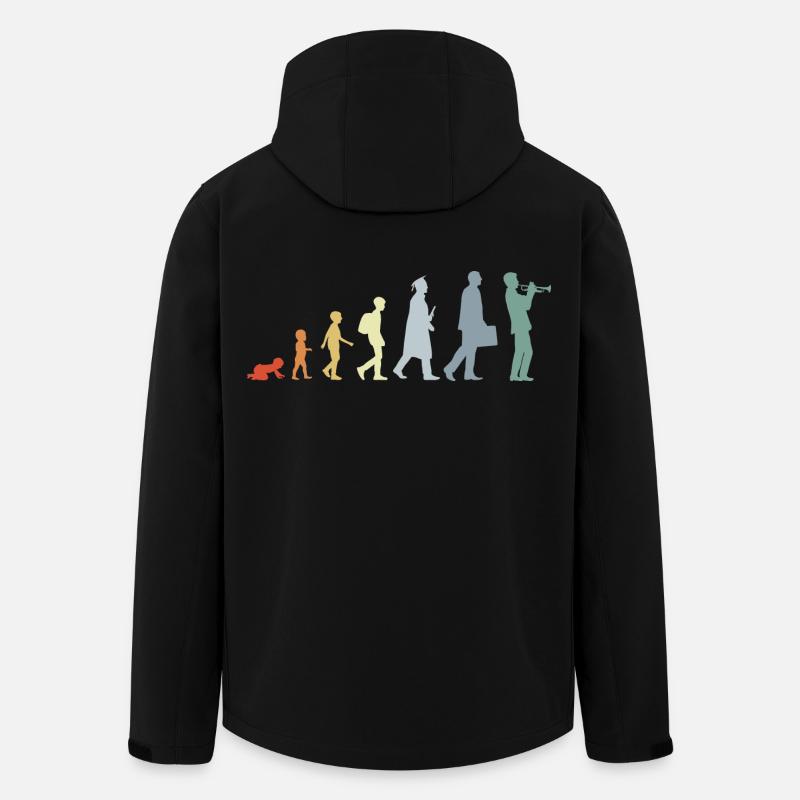 Trompeter Lebenszyklus - Recycelte Männer Softshell-Jacke von Stanley/Stella - Schwarz