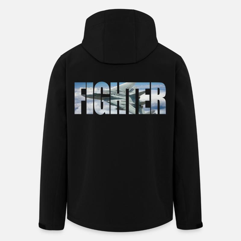 Fighter F-14 Tomcat - Recycelte Männer Softshell-Jacke von Stanley/Stella - Schwarz