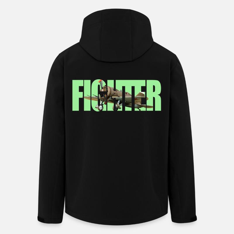 Fighter I-16 - Recycelte Männer Softshell-Jacke von Stanley/Stella - Schwarz