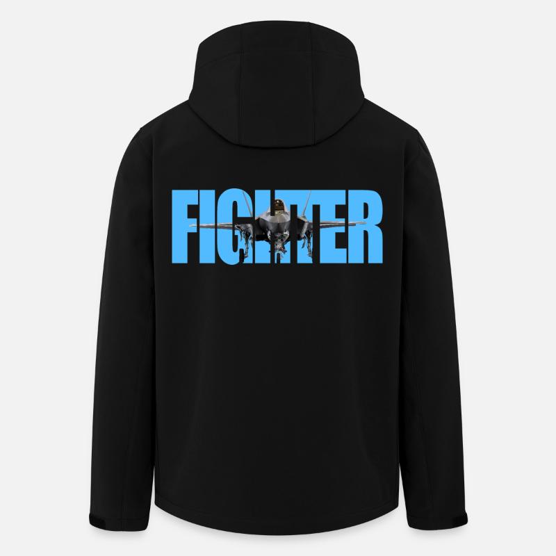 Fighter F-35 Lightning II - Recycelte Männer Softshell-Jacke von Stanley/Stella - Schwarz