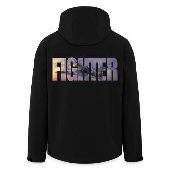 Chasseur Spitfire - Veste softshell homme en polyester recyclé Stanley/Stella - noir - Dos - AI Model Male 185 light (185cm)