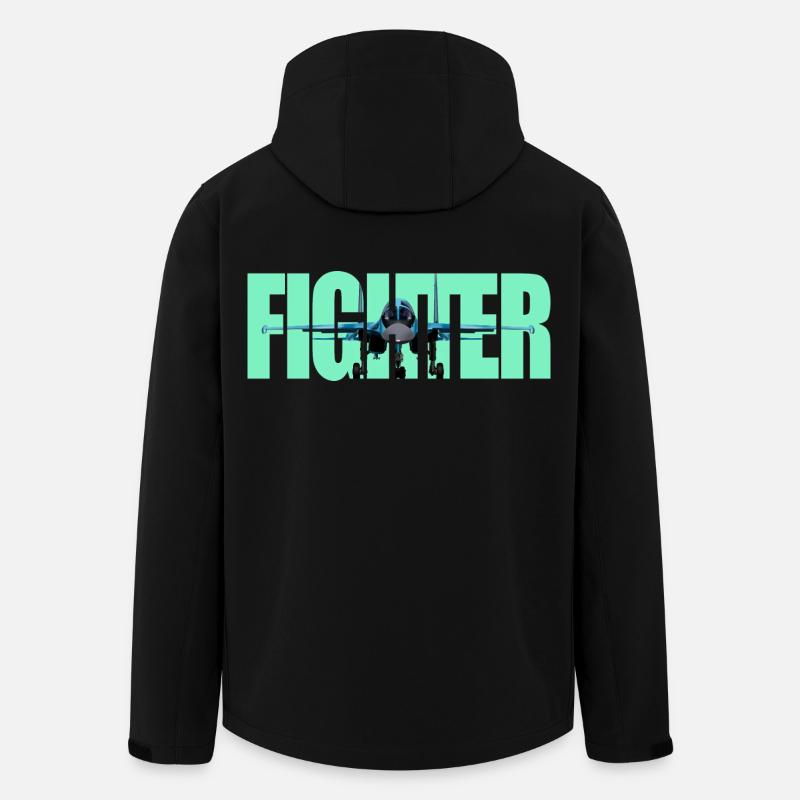 Fighter Su-34 - Recycelte Männer Softshell-Jacke von Stanley/Stella - Schwarz