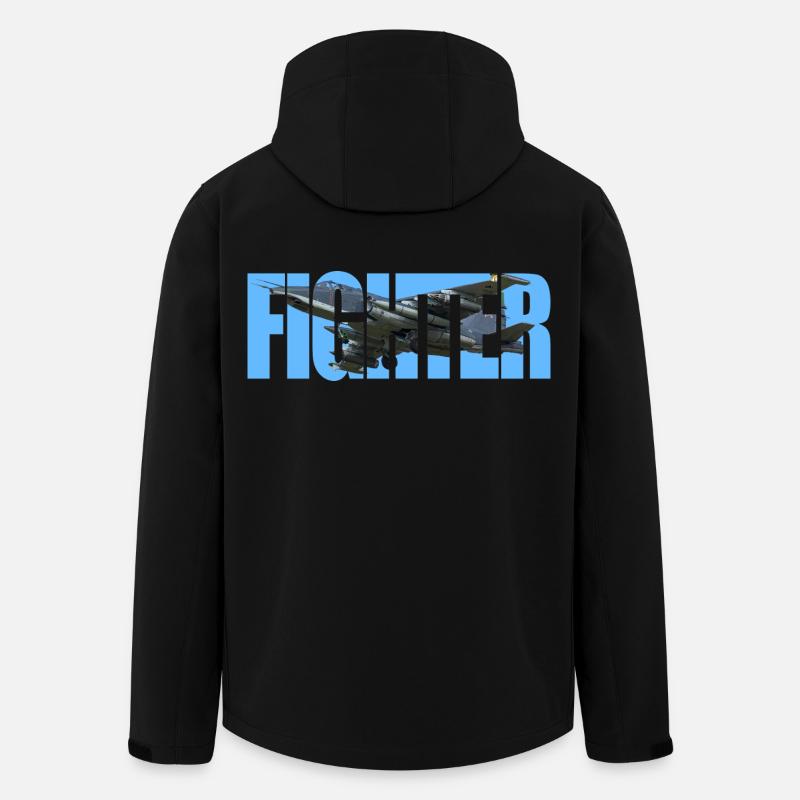 Fighter Su-25 - Recycelte Männer Softshell-Jacke von Stanley/Stella - Schwarz