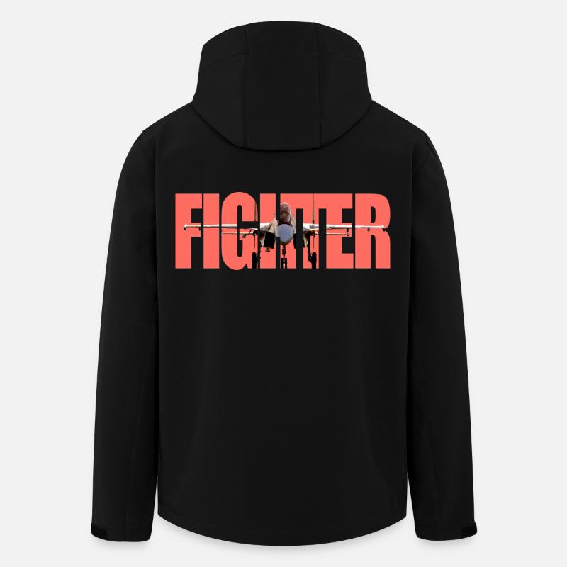 Fighter Su-30SM - Recycelte Männer Softshell-Jacke von Stanley/Stella - Schwarz