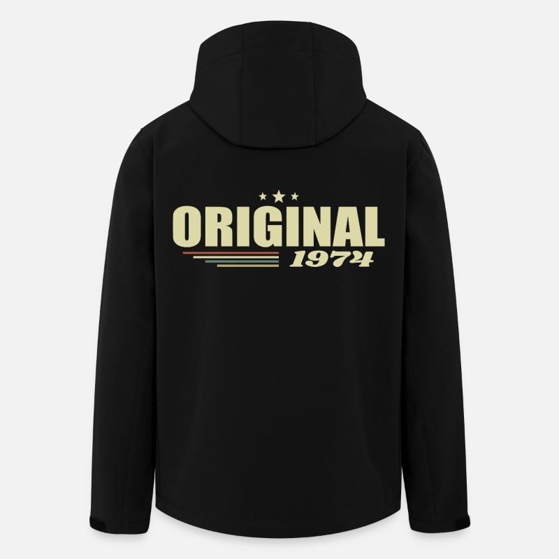 51. Geburtstag 51 Jahre Original 1974 - Recycelte Männer Softshell-Jacke von Stanley/Stella - Schwarz
