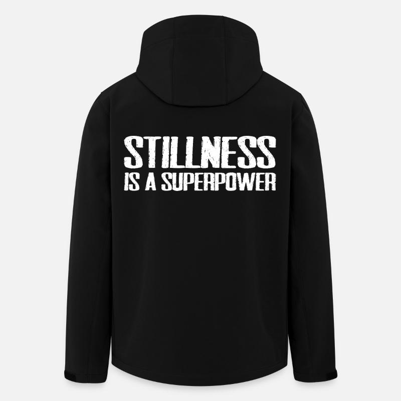 stillness is a superpower - Men’s Recycled Softshell Jacket by Stanley/Stella - black