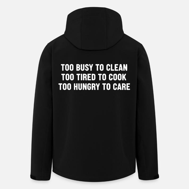 Too Busy To Clean - Men’s Recycled Softshell Jacket by Stanley/Stella - black