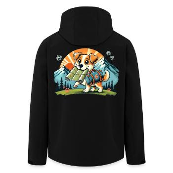 Chien de randonnée - Veste softshell homme en polyester recyclé Stanley/Stella - noir - Dos - AI Model Male 185 light (185cm)