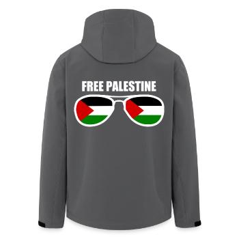 Free palestine - Recycelte Männer Softshell-Jacke von Stanley/Stella - Anthrazit - Hinten - AI Model Male 185 light (185cm)