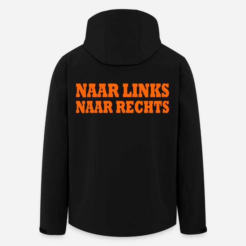 naar links naar rechts - Men’s Recycled Softshell Jacket by Stanley/Stella - black