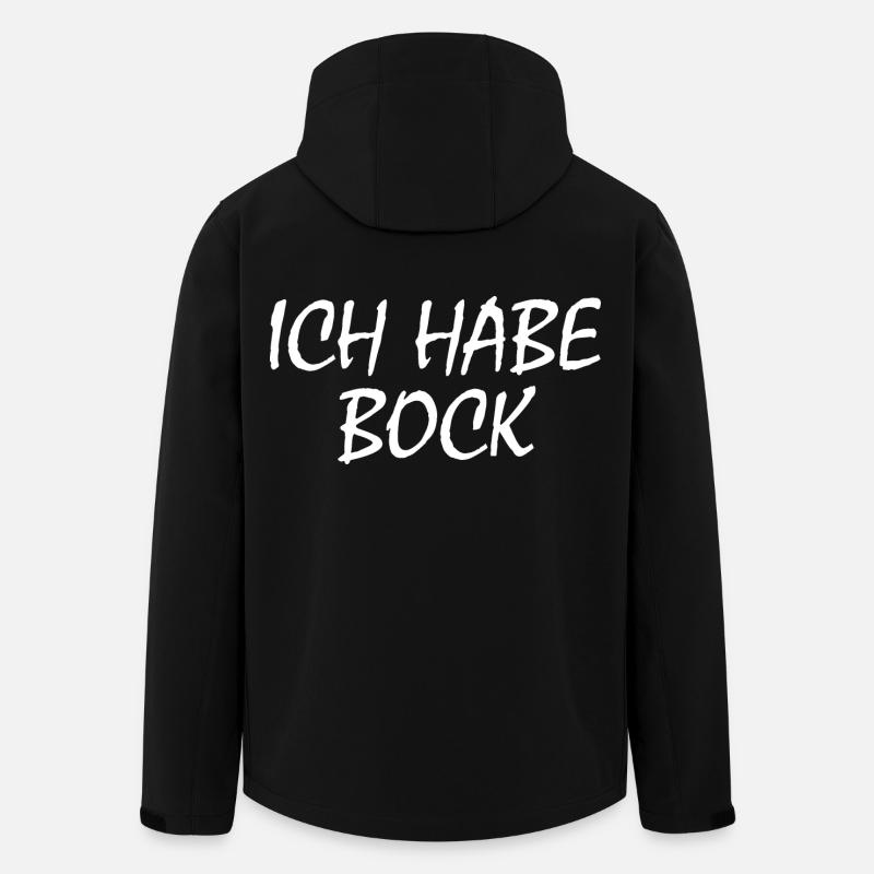 Ich habe bock - Recycelte Männer Softshell-Jacke von Stanley/Stella - Schwarz