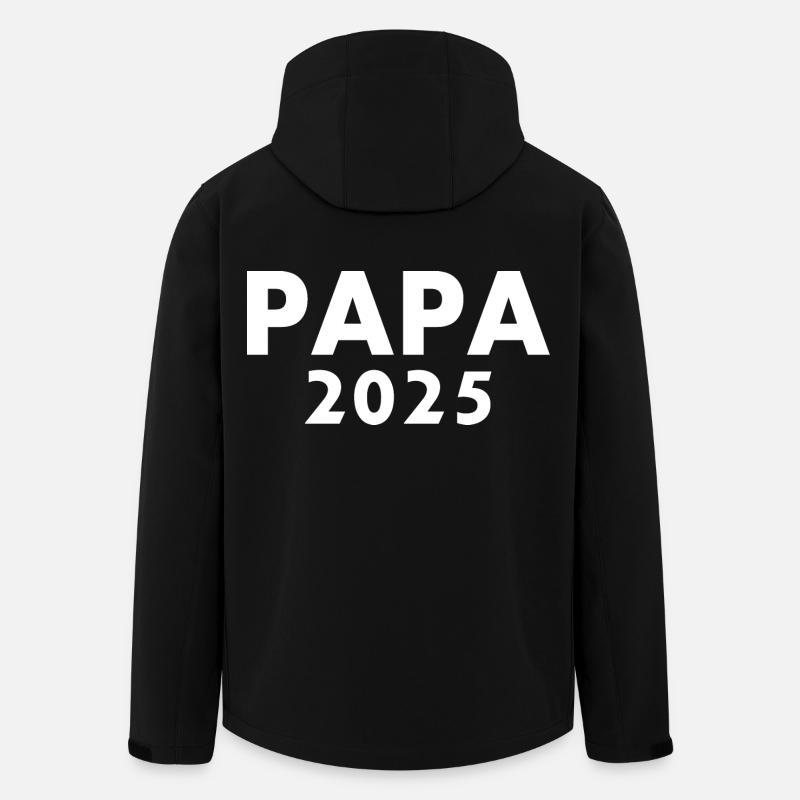 Papa 2025 - Men’s Recycled Softshell Jacket by Stanley/Stella - black