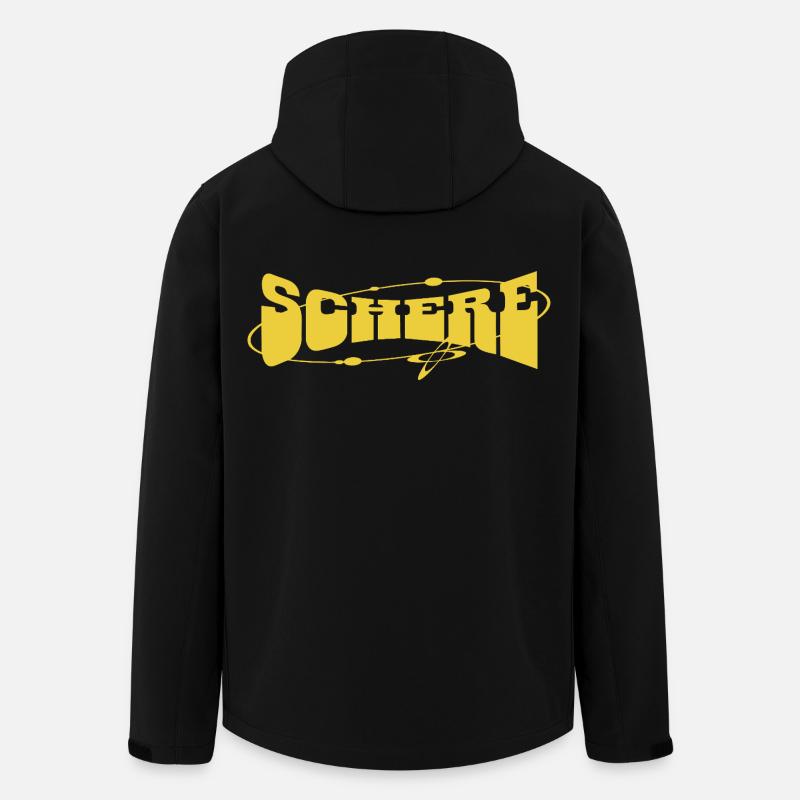 Schere Street Graffiti Gelb - Recycelte Männer Softshell-Jacke von Stanley/Stella - Schwarz