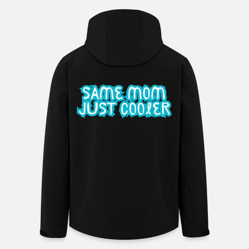 Same Mom Just Cooler - Men’s Recycled Softshell Jacket by Stanley/Stella - black