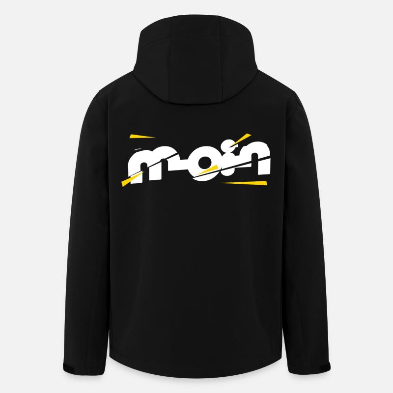 Hello - Men’s Recycled Softshell Jacket by Stanley/Stella - black