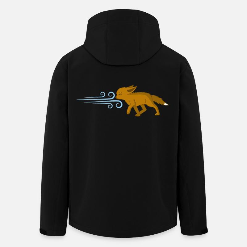 Der Fuchs und der Wind - Recycelte Männer Softshell-Jacke von Stanley/Stella - Schwarz
