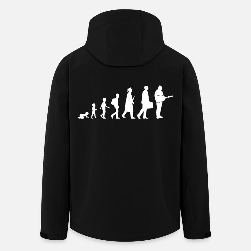 Vom Kind zum Gitarristen - Recycelte Männer Softshell-Jacke von Stanley/Stella - Schwarz