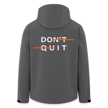 sport don't quit motivation do it - Recycelte Männer Softshell-Jacke von Stanley/Stella - Schwarz - Hinten - AI Model Male 185 light (185cm)