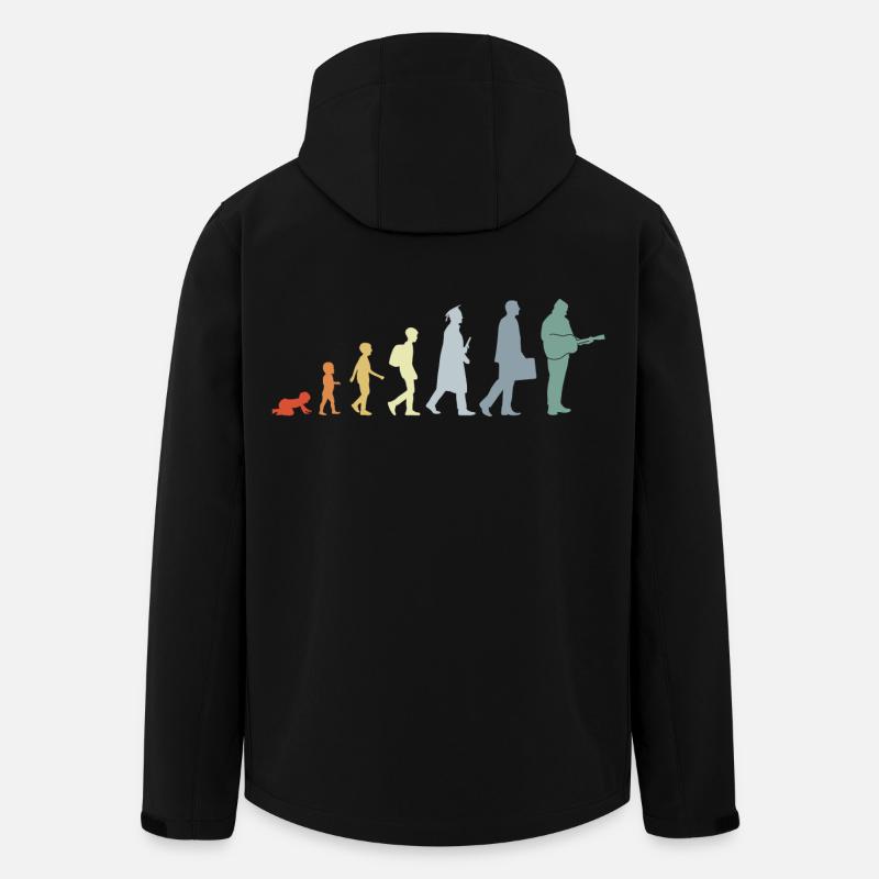 Évolution du guitariste - Veste softshell homme en polyester recyclé Stanley/Stella - noir