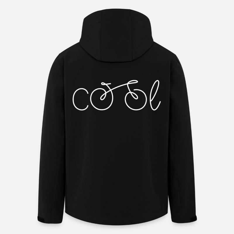 Lustige Fahrrad Sprüche - Recycelte Männer Softshell-Jacke von Stanley/Stella - Schwarz