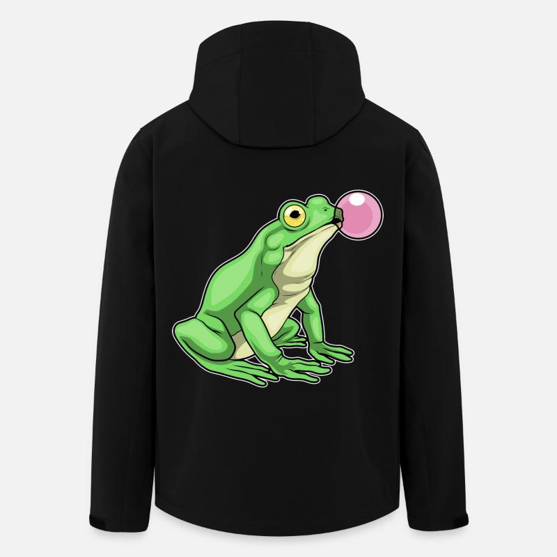 Gomme à mâcher Frog - Veste softshell homme en polyester recyclé Stanley/Stella - noir
