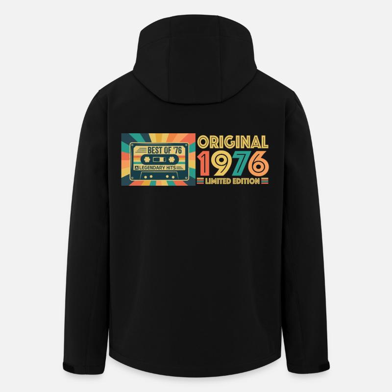 Retro Kassette 1976 Limitierte Edition - Recycelte Männer Softshell-Jacke von Stanley/Stella - Schwarz