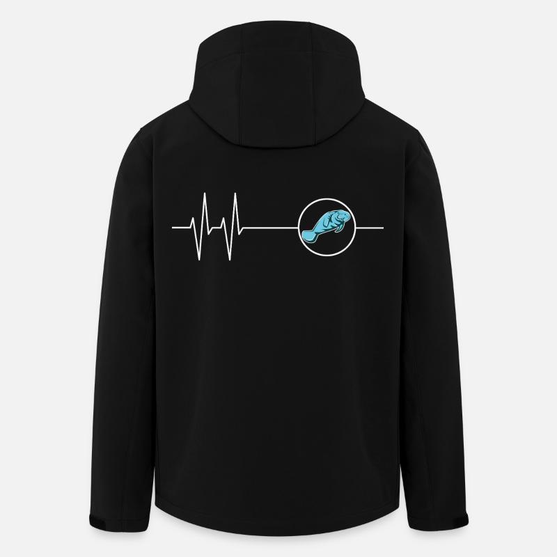 Dugong Mamatee Heartbeat - Men’s Recycled Softshell Jacket by Stanley/Stella - black