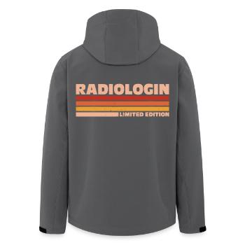 Radiologist Radiologist Radiology Radiologist - Men’s Recycled Softshell Jacket by Stanley/Stella - black - Back - AI Model Male 185 light (185cm)