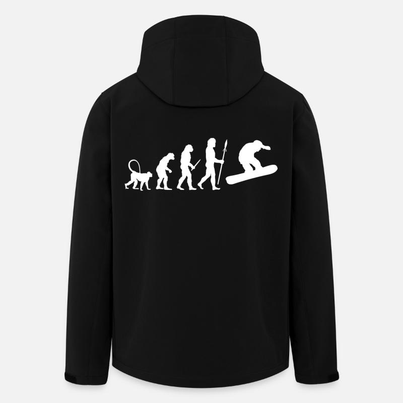 Entwicklung Snowboarding - Recycelte Männer Softshell-Jacke von Stanley/Stella - Schwarz