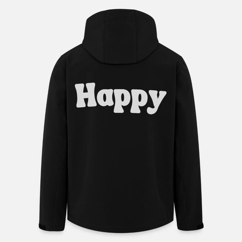 Happy - Recycelte Männer Softshell-Jacke von Stanley/Stella - Schwarz