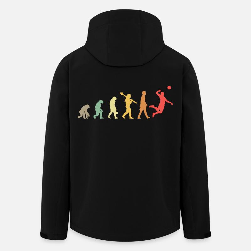 Evolution Volleyball Volleyballer  - Recycelte Männer Softshell-Jacke von Stanley/Stella - Schwarz