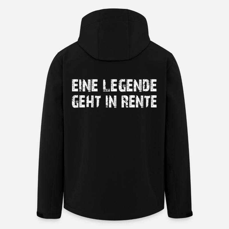 Endlich Rentner - Recycelte Männer Softshell-Jacke von Stanley/Stella - Schwarz