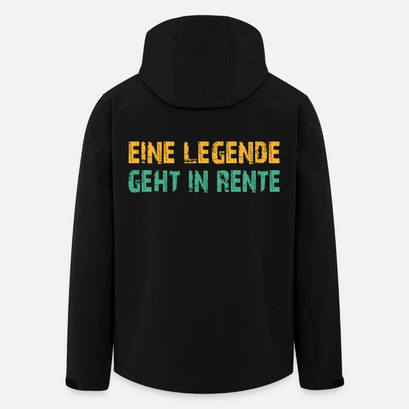 Ruhestand Legende - Recycelte Männer Softshell-Jacke von Stanley/Stella - Schwarz