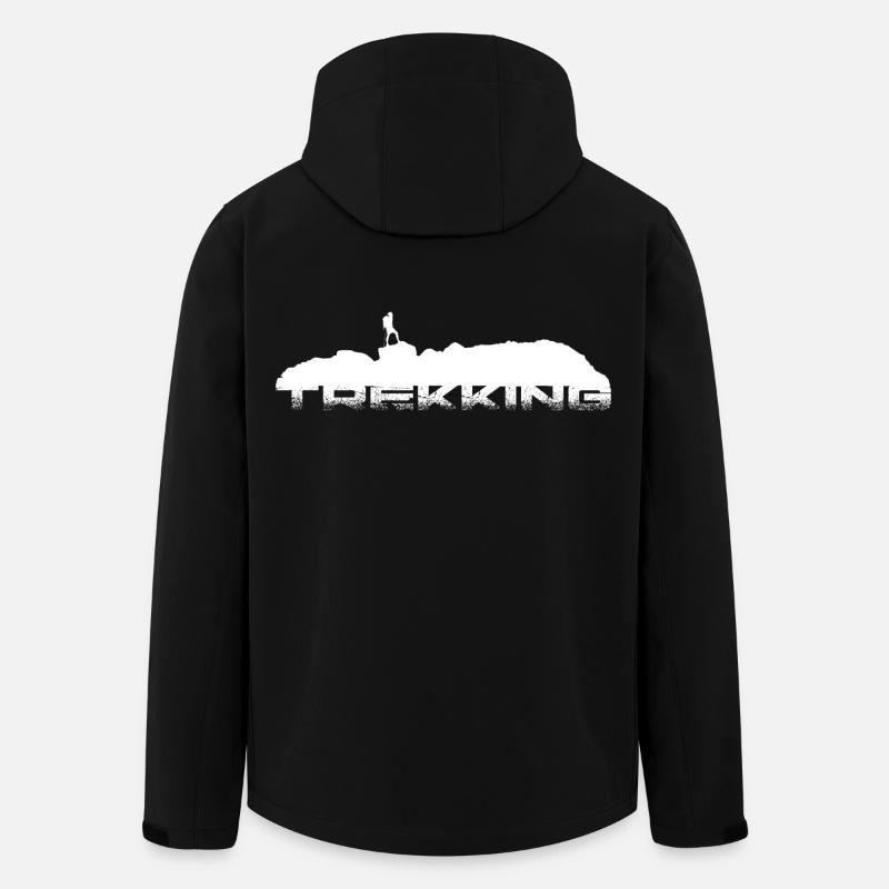 Trekking - Veste softshell homme en polyester recyclé Stanley/Stella - noir