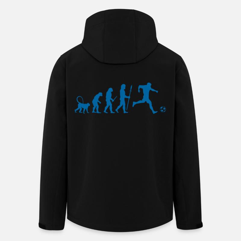 Evolution of a Soccer Player - Men’s Recycled Softshell Jacket by Stanley/Stella - black