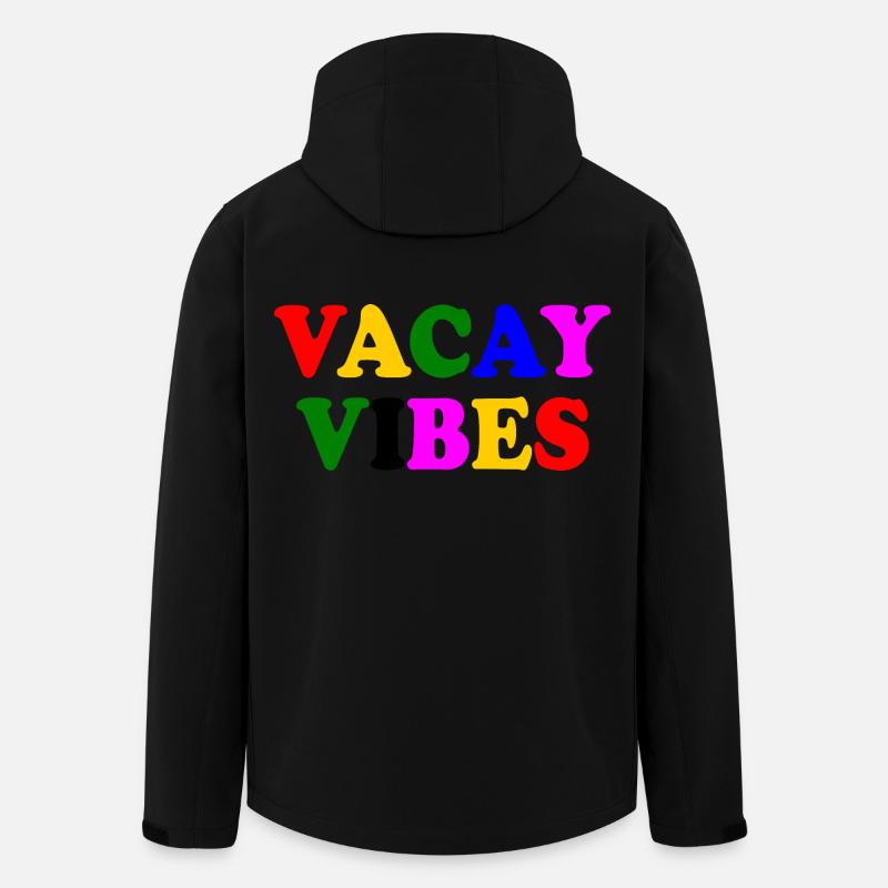 Vacay vibes - Recycelte Männer Softshell-Jacke von Stanley/Stella - Schwarz