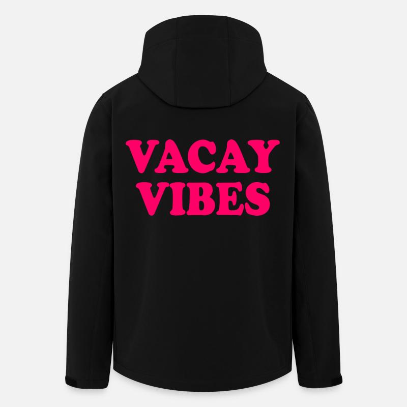 Vacay vibes - Recycelte Männer Softshell-Jacke von Stanley/Stella - Schwarz