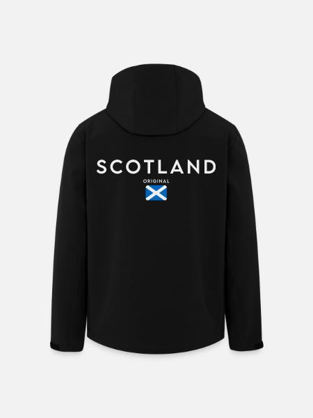 Drapeau de l’Ecosse, fierté écossaise - Veste softshell homme en polyester recyclé Stanley/Stella - noir