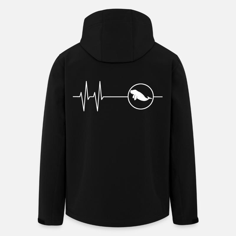 Dugong Mamatee Heartbeat - Men’s Recycled Softshell Jacket by Stanley/Stella - black